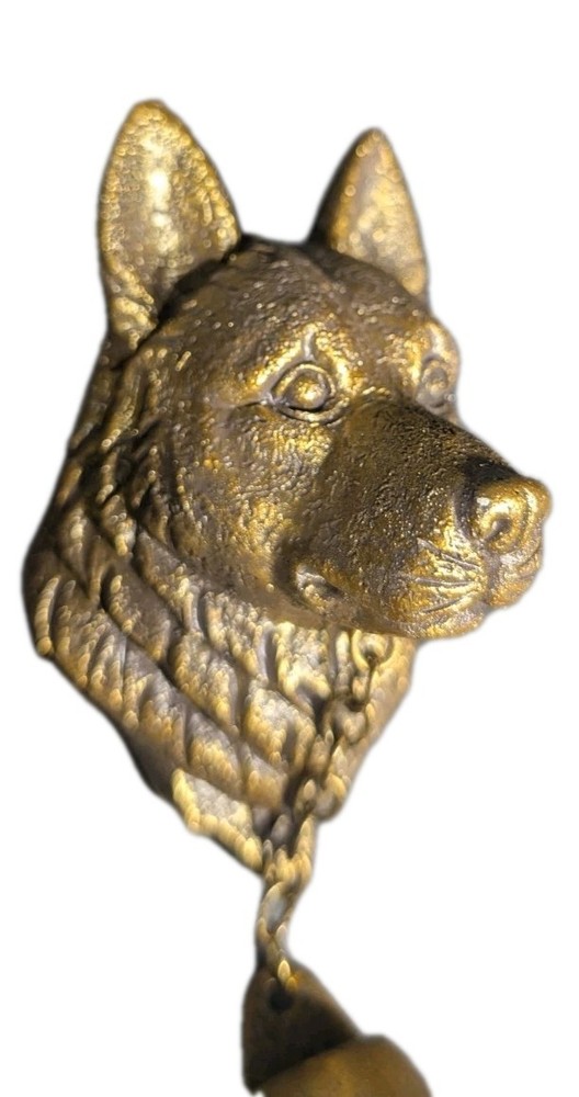 German Shepherd Welcome Doorbell Wind Chime 9"X2"