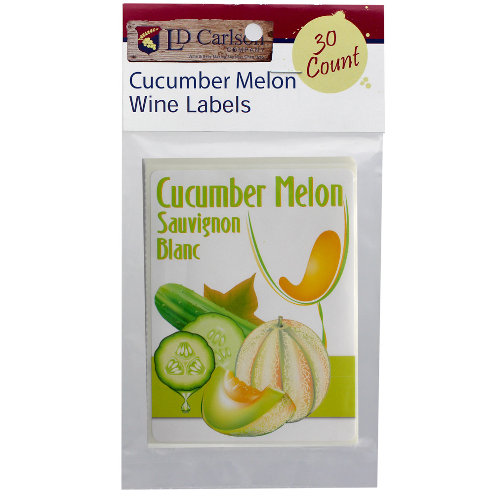 Cucumber Melon Mist Wine Labels