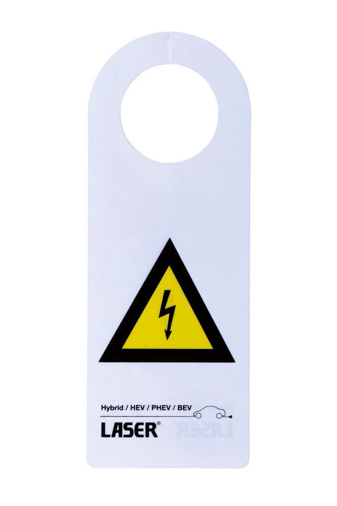 Hybrid/EV Warning Sign 10pc - Laser 8049 New