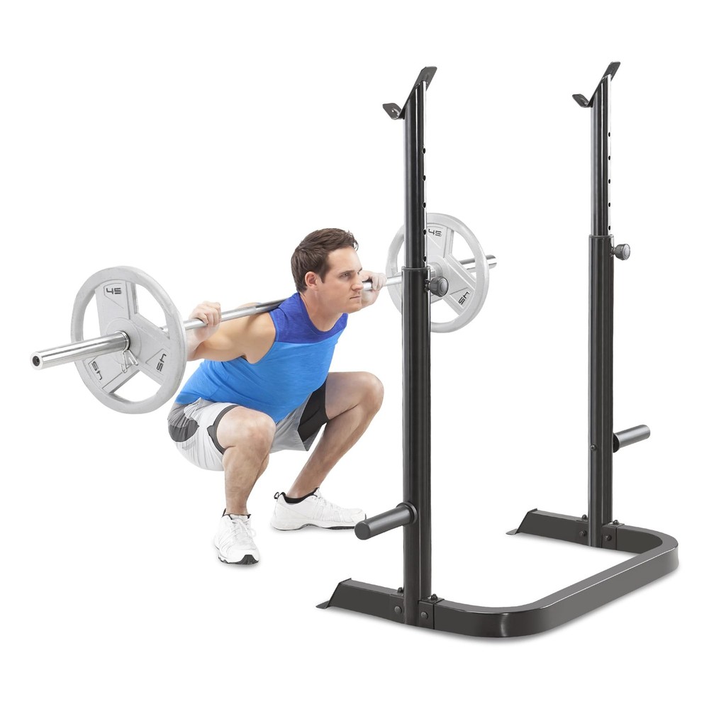 Marcy Adjustable Olympic Weight Bench with Leg Developer and Squat Rack MD879