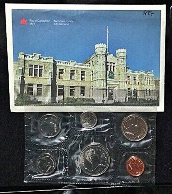 1987 Canada Prooflike Mint Set, Mint Sealed, COA