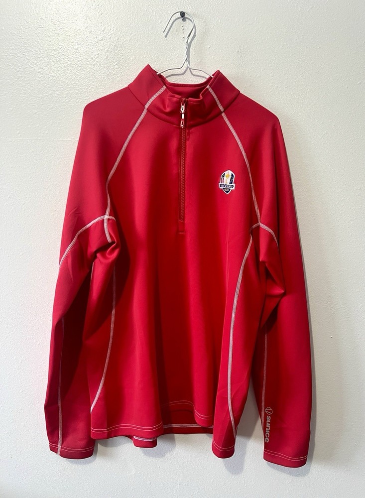 Sunice Ryder Cup 2020 Red Q-Zip Pullover - Large