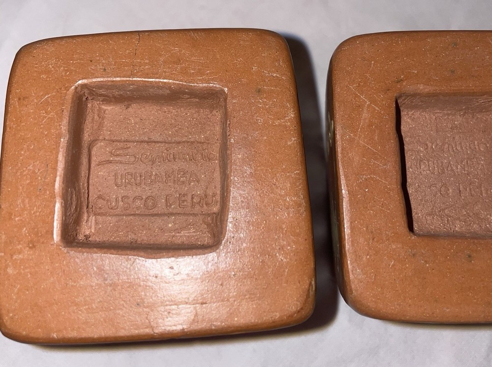 Small Peruvian Clay Taper Candle Holder Cusco Peru