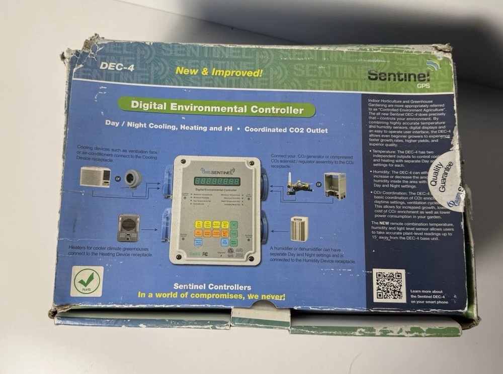 Sentinel DEC-4 Digital Environmental Controller – New, See Photos