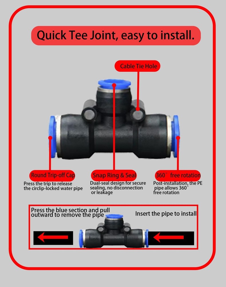 Drip Irrigation System,Automatic Garden Watering System, 360 Adjustable Mist ...