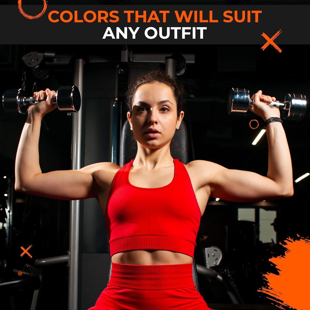 2-Pack Bands Compatible with ID115Plus HR — Adjustable Silicone Wrist Straps