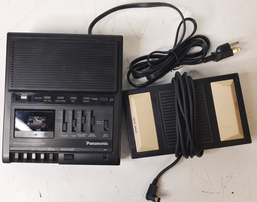 Panasonic RR-930 Microcassette Transcriber With Foot Petal Tested