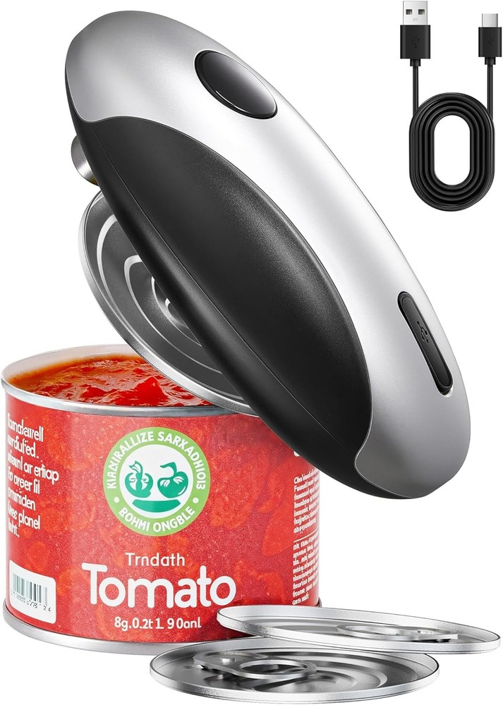 Recharable Electric Can Opener - Smooth Ed, One-Touch Automatic Can