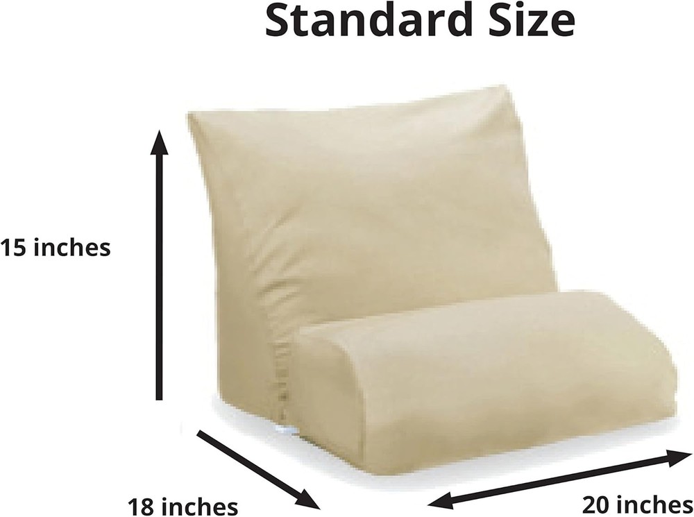 Flip Pillowcase Protector, Beige Standard (20 inch Width)