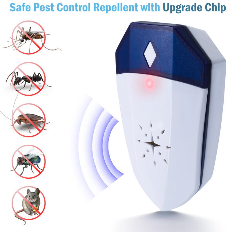 3-Pack Pest Bugs Insect Rodent Repeller: Plug-In Electronic Pest Control 60-150㎡