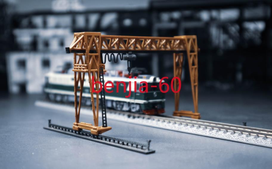 N Scale 1/160 Miniature Crane Train Architectural Scene Display Model Railway