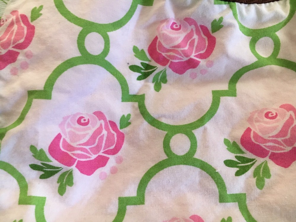 Caden Lane Pink Rose Baby Bib