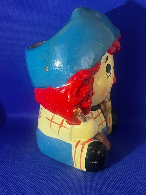 Raggedy Ann Baseball Planter Vase