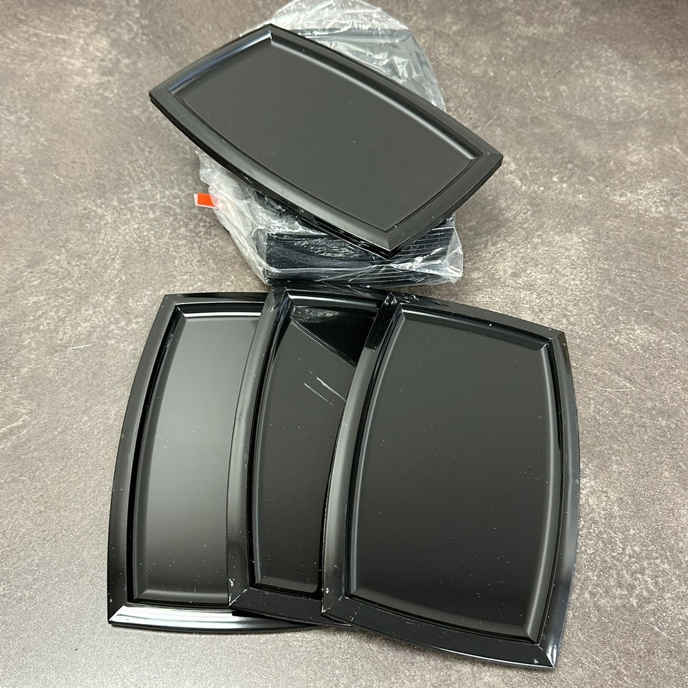 BOX - CASE PACK OF 72! BASIC 8" x 5" BLACK RESTAURANT BILL/CHECK TIP TRAY(S)