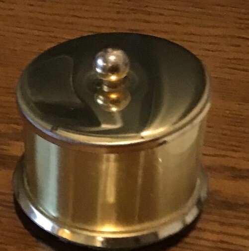Vintage Stamp Dispenser Brass Postage Roll Holder