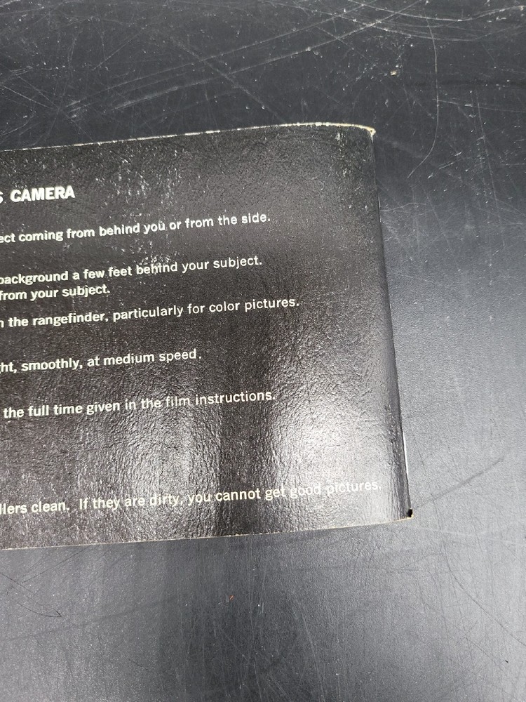 Vintage Polaroid M60 Camera Manual