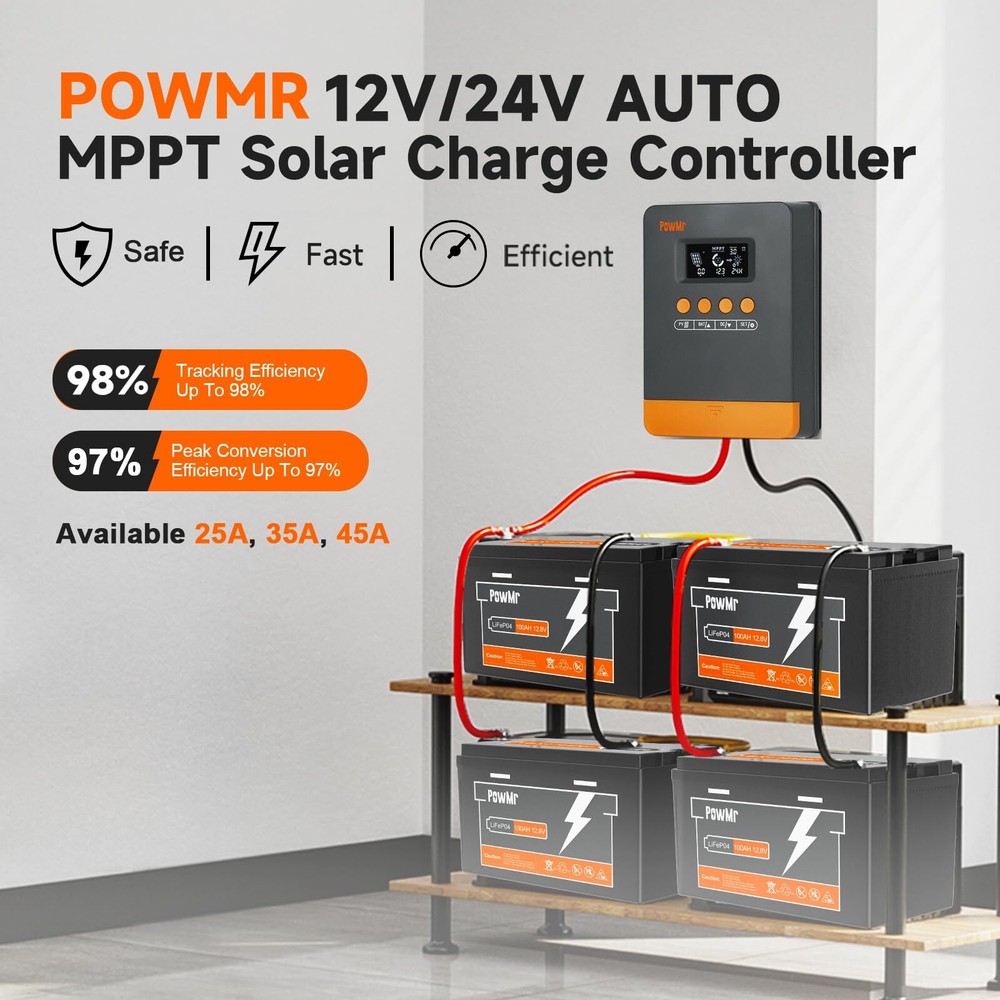 12/24/36/48V 60A 80A 100A MPPT Solar Charge Controller Panel Battery Regulator