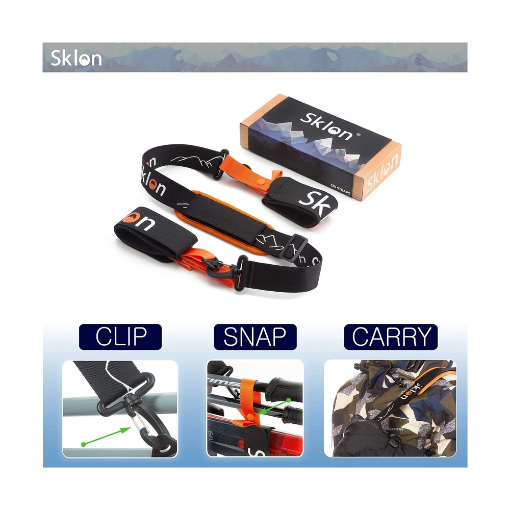 Ski & Snowboard Training Harness + Ski & Pole Carrier Bundle - Teach Your Chi...