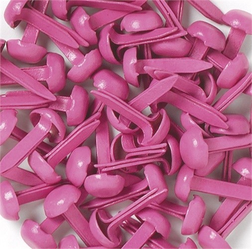 Doodlebug BRADS-070  Mini Brads .125" 25/Pkg-Bubble Gum