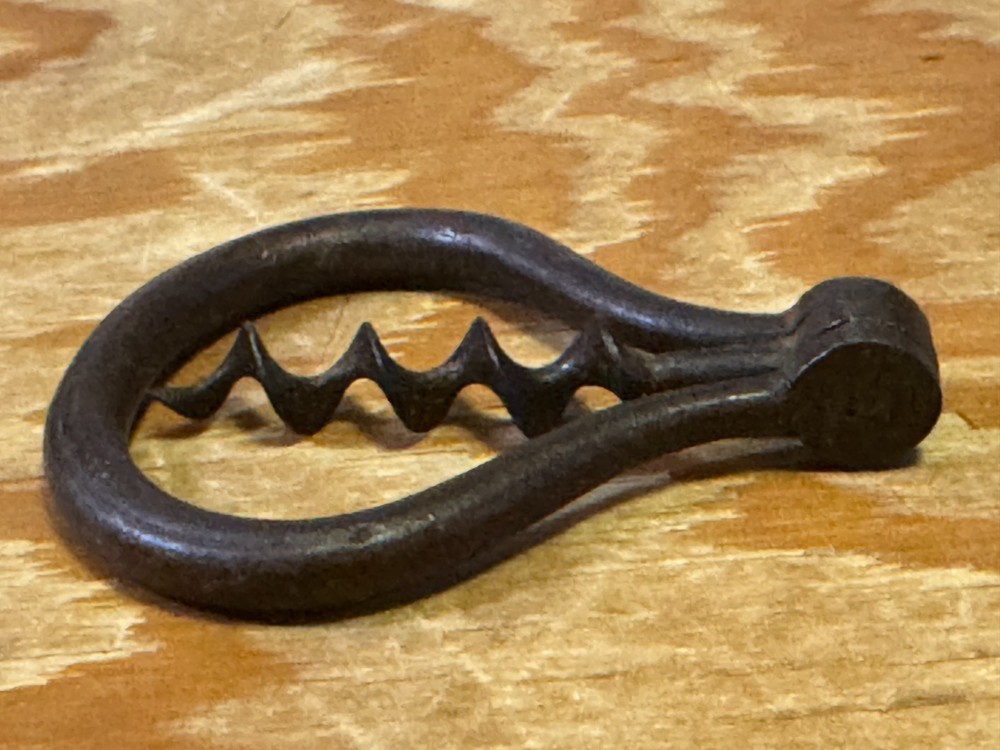 Antique Vintage folding Iron bow-style corkscrew