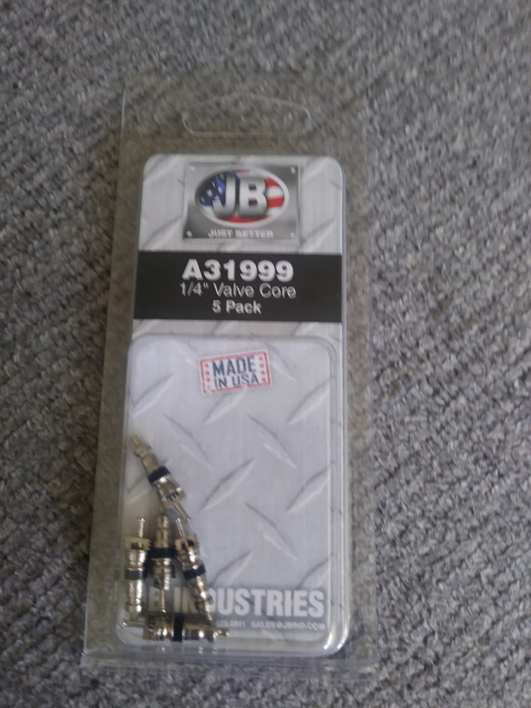 JB A31999 1/4" VALVE CORE 5 PACK NEW