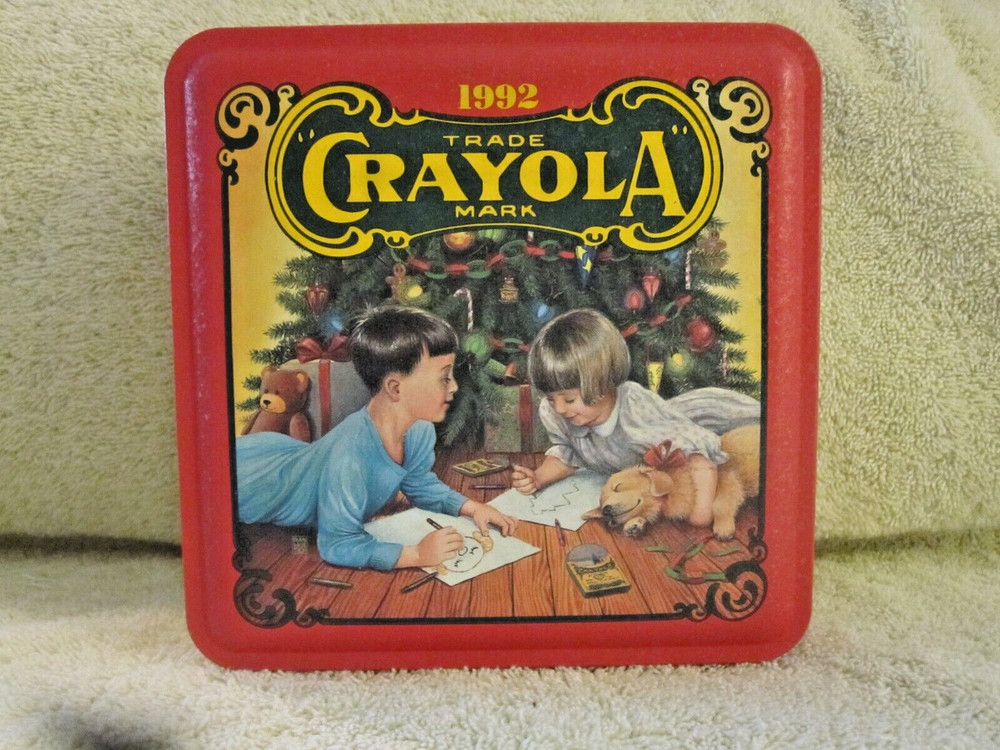 1992 Crayola Collectable Holiday Tin