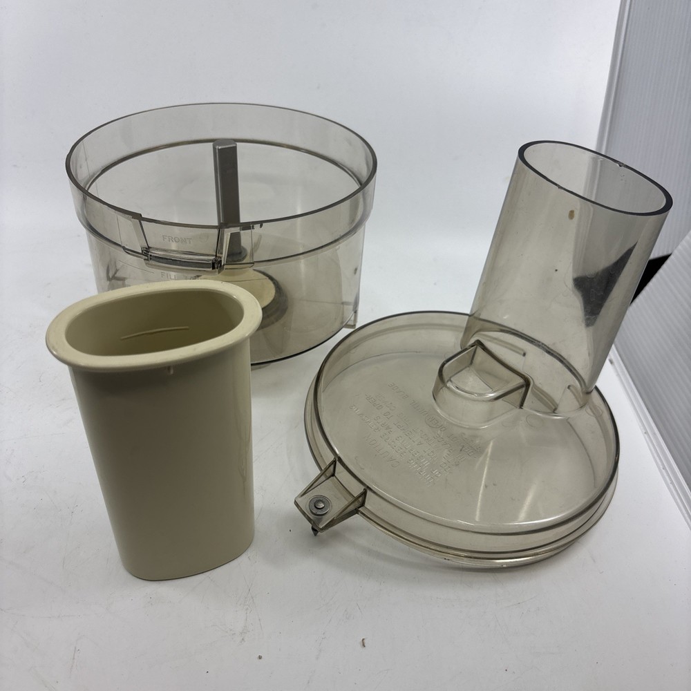 General Electric Food Processor Replacement Work Bowl Assembly With Lid & Pusher