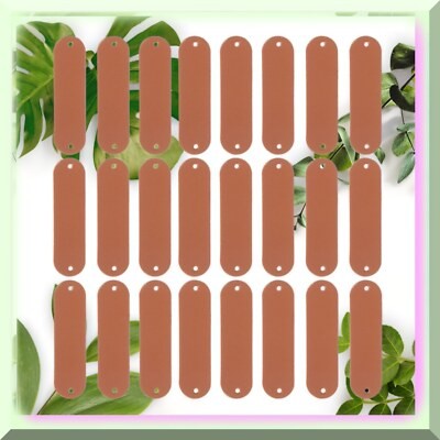 100 Pcs DIY Blank Leather Labels