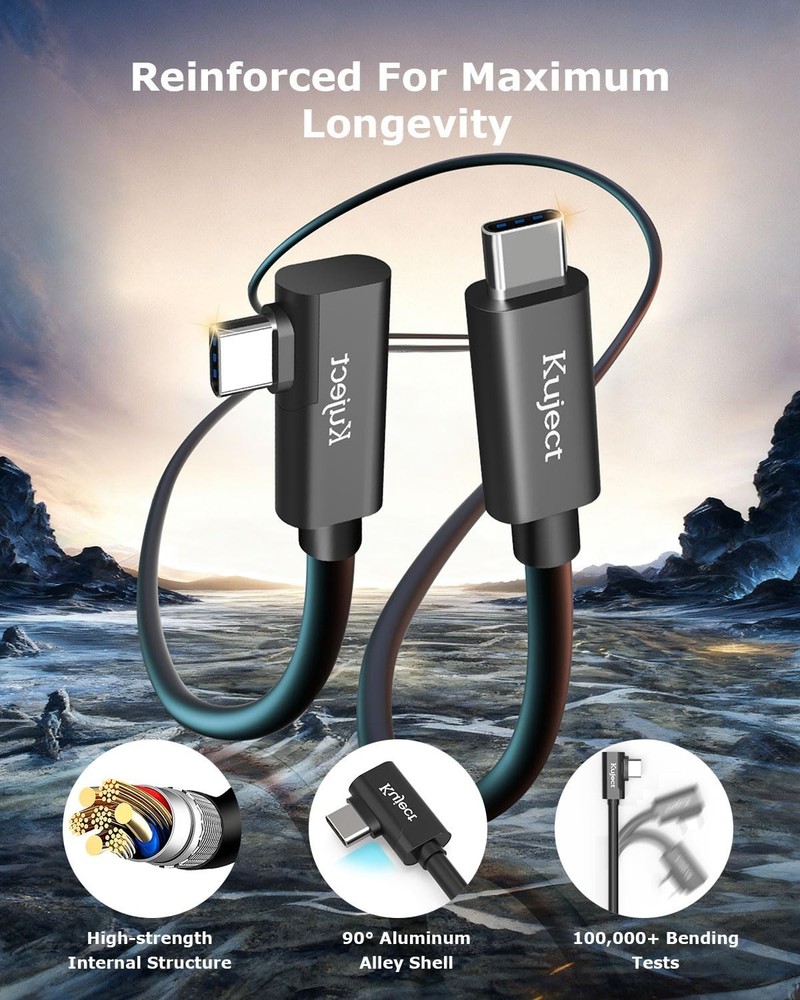 16FT USB 3.0 Link Cable for Quest 3/2 & Pico 4 - Fast VR Gaming Experience