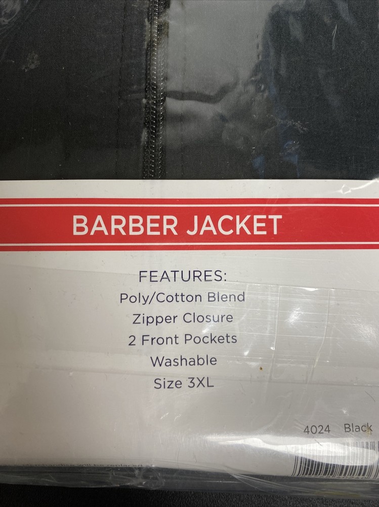 Scalpmaster Black Nylon Barber Jacket - 3XL