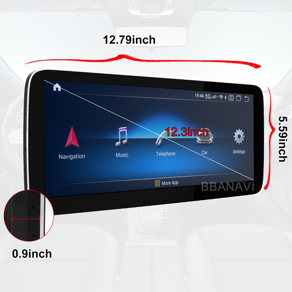 Qualcomm 680 Android Screen 12.3in Mercedes Benz G class Display Multimedia GPS
