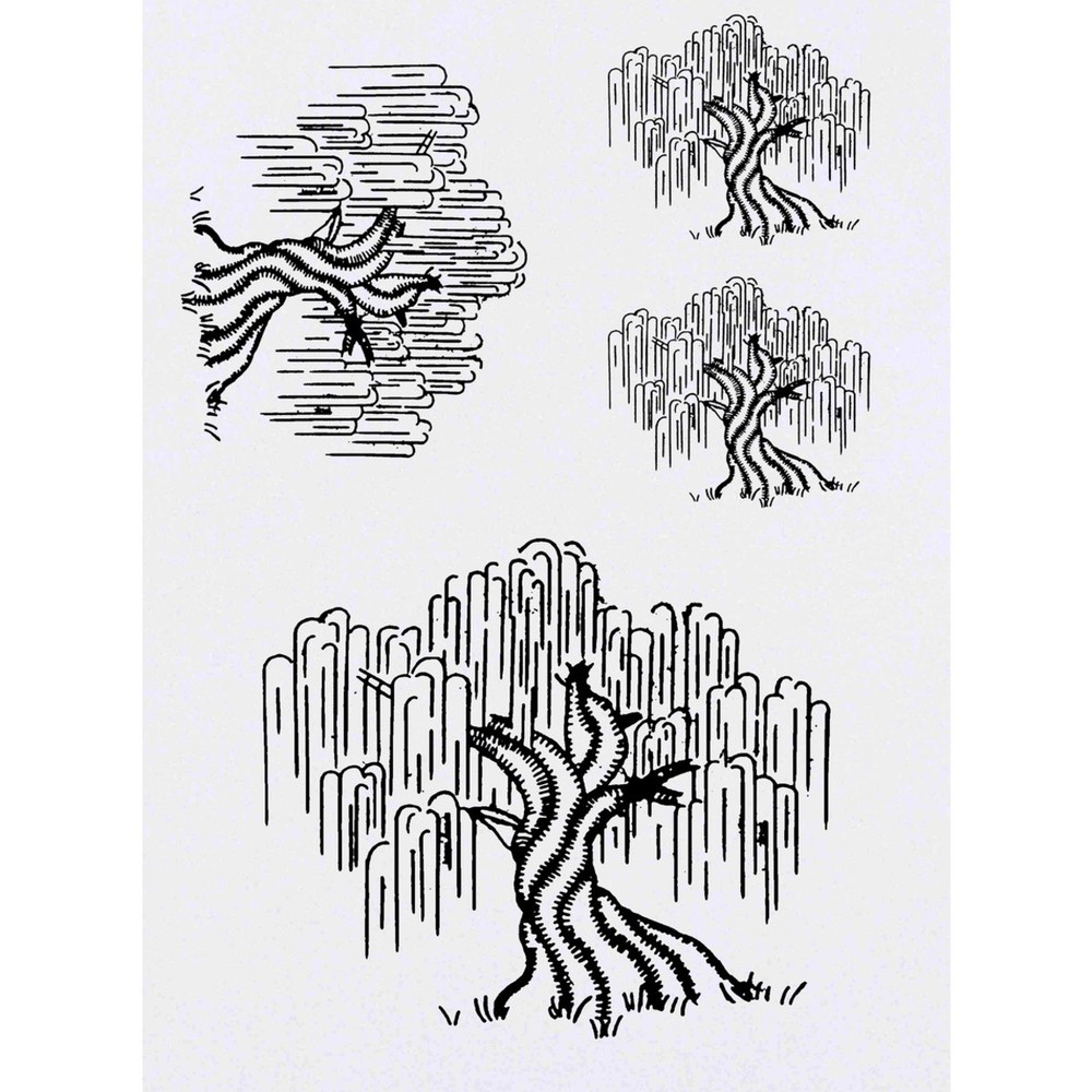 4 x 'Willow Tree' Temporary Tattoos / Transfers (TO00044017)