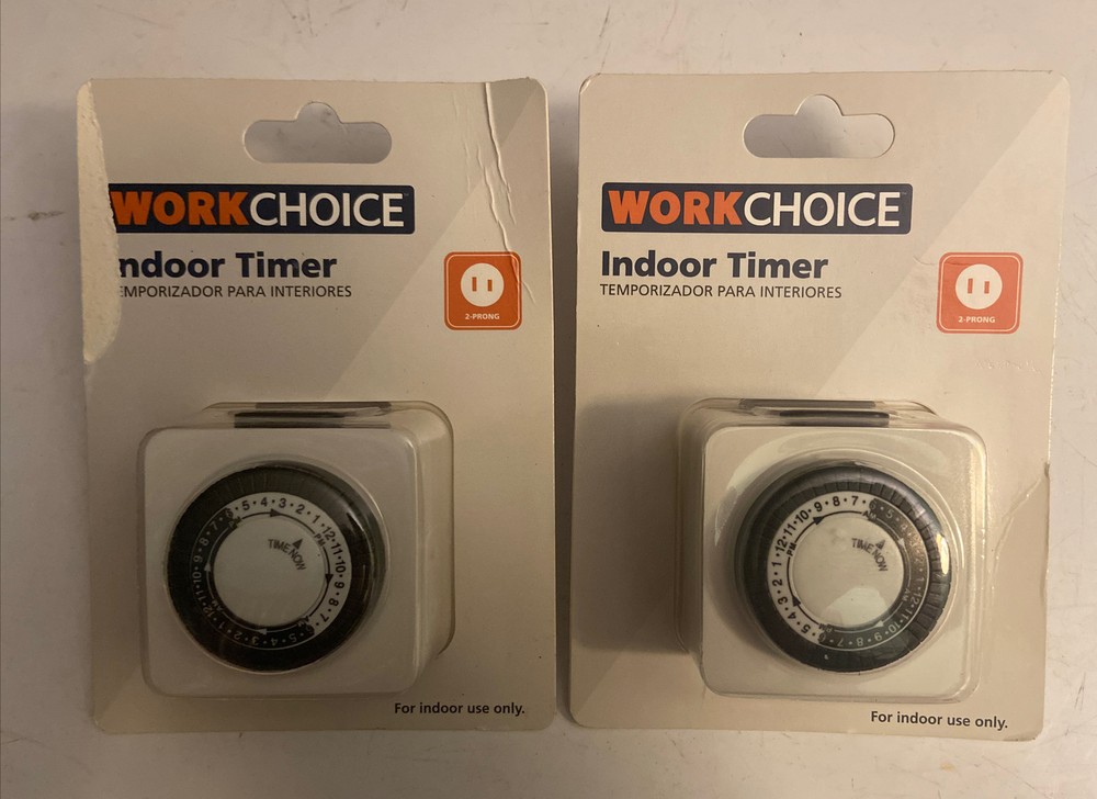 (2) WorkChoice Indoor  Timers WC1006-4  - NEW