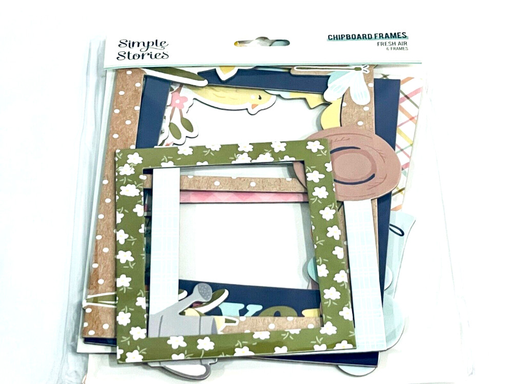 SIMPLE STORIES FRESH AIR CHIPBOARD FRAMES