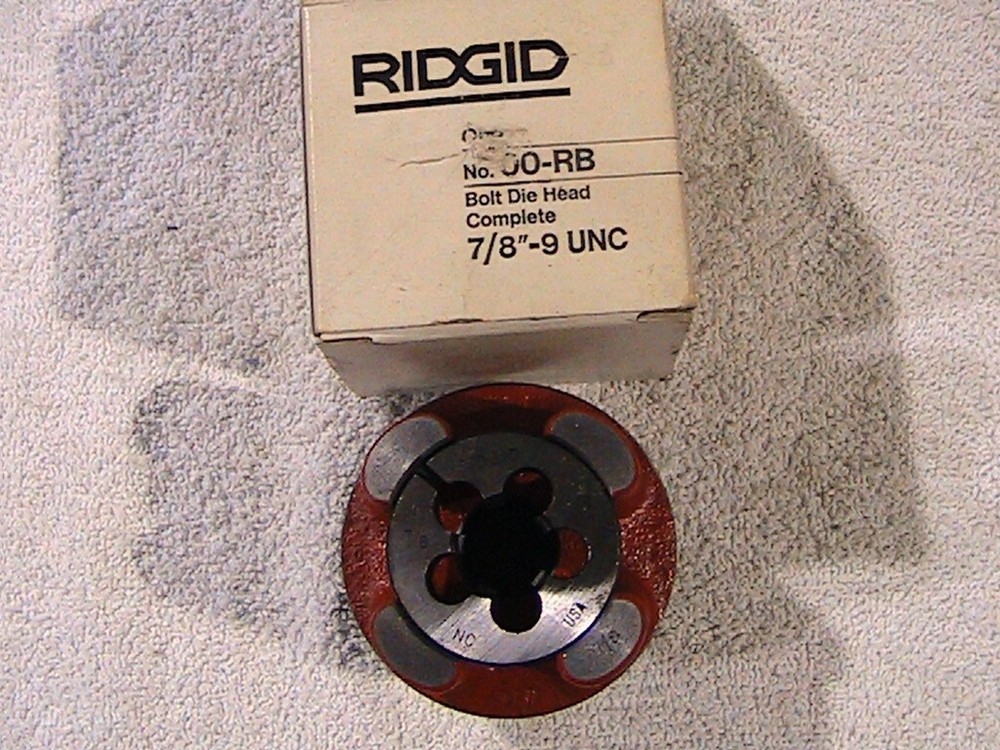 Ridgid 00-RB Complete 7/8-9 Bolt Die