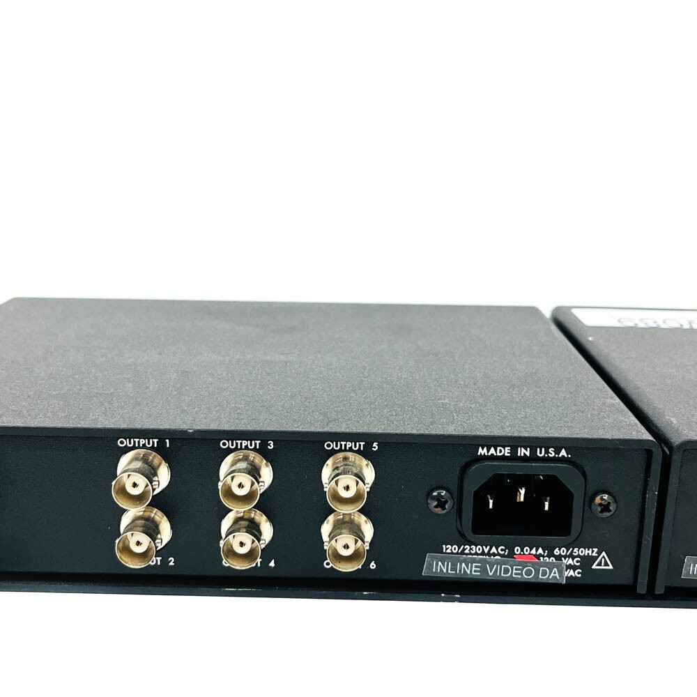 Inline IN1501 Video Transcoder with IN3216R Distribution Amplifier Line Driver