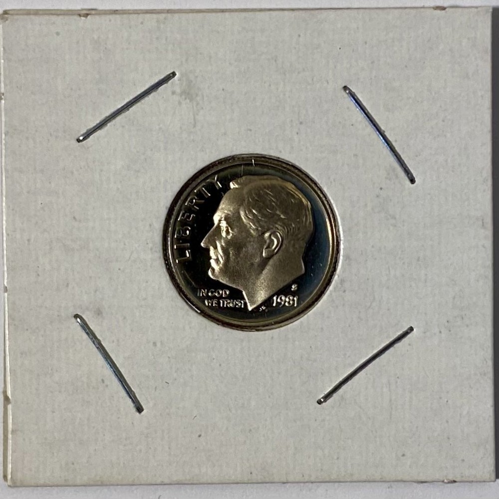 1981 S Roosevelt Dime Deep Cameo Proof