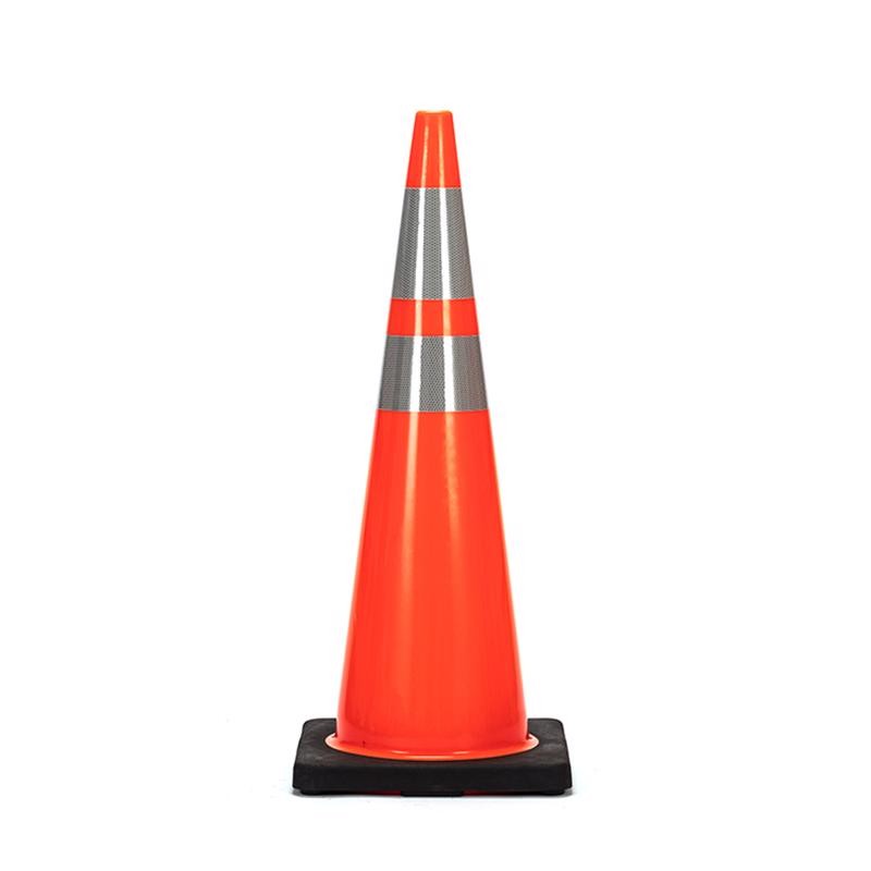 Home Plus 36 in. Triangular Orange Safety Cone