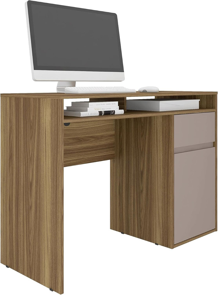 Stylish Home Office Workstation with Ample Storage Solutions