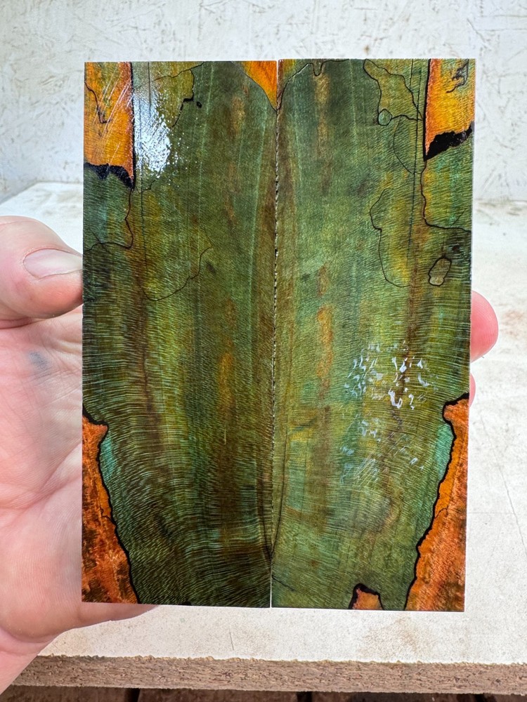 Stabilized Spalted Maple Knife Scales | SSM 202
