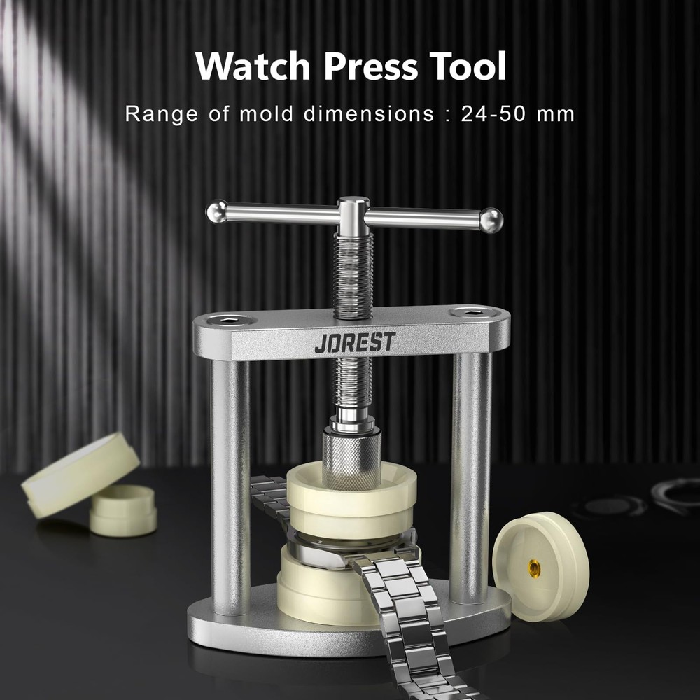 JOREST Watch Repair Kit + Watch Press Tool, Battery Replacement, Strap Adjust...