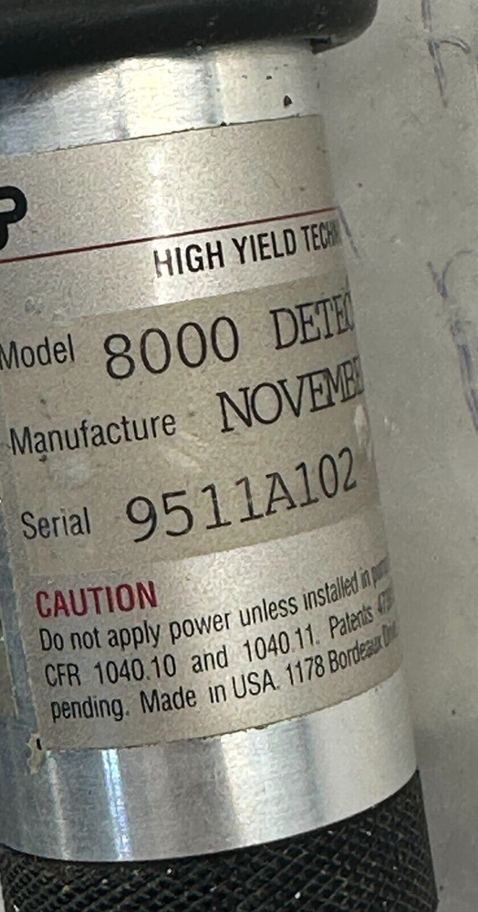 HIGH YIELD TECHNOLOGY 8000 LASER / DETECTOR