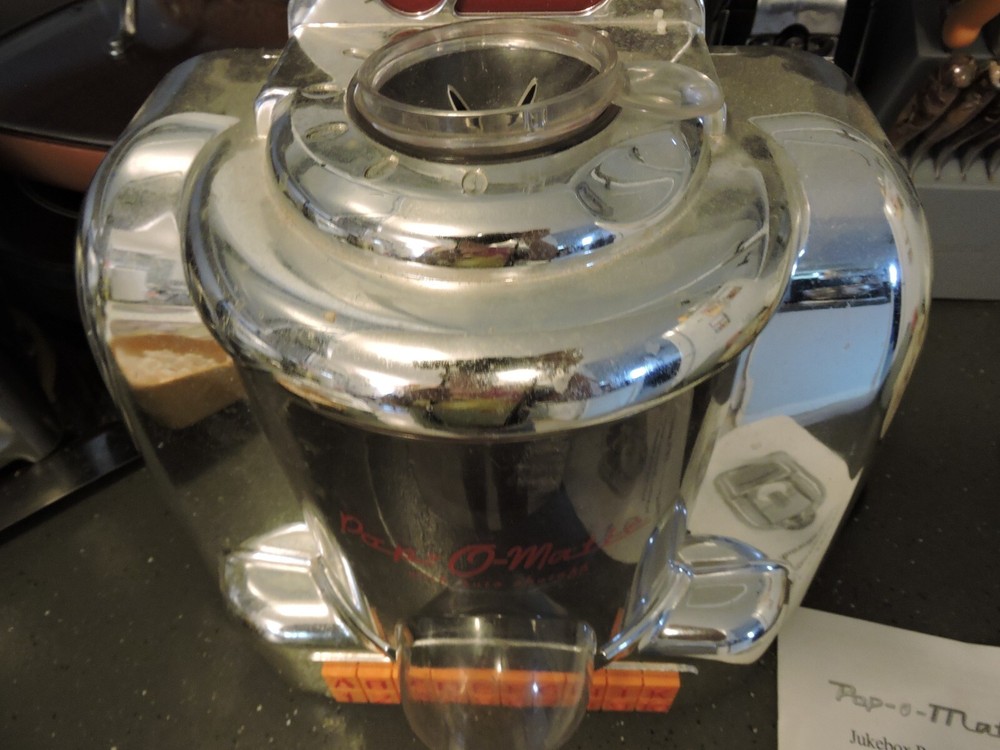 Pop -O-Matic jukebox popcorn maker with instruction manual