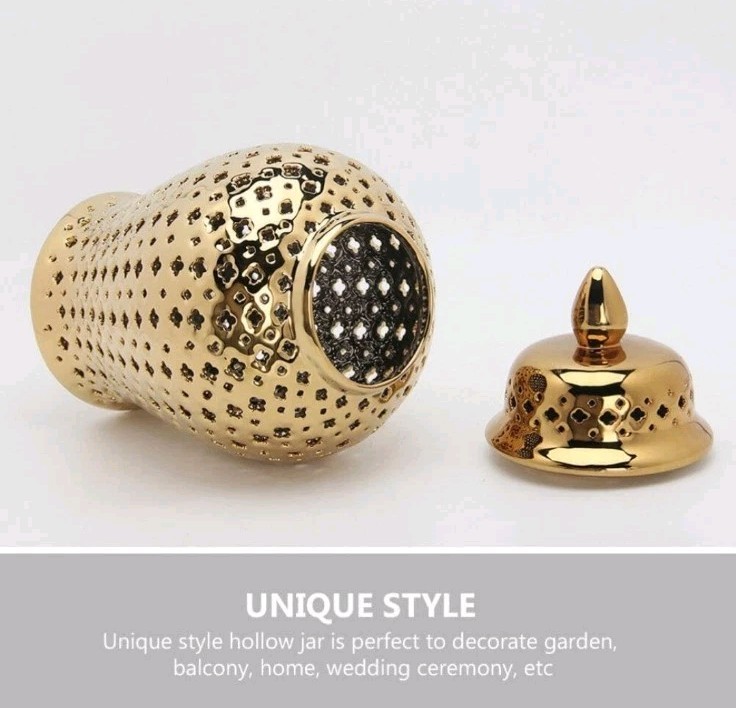 Operitacx Ceramic Ginger Home Office Decor GoldenM