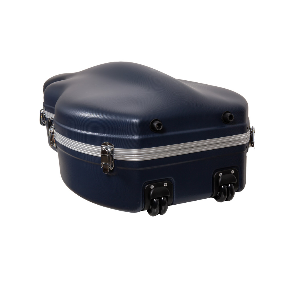 Crossrock 4/4 & 3/4 Cello Case with Wheels-Matte Blue ABS Shell-Backpack Strap