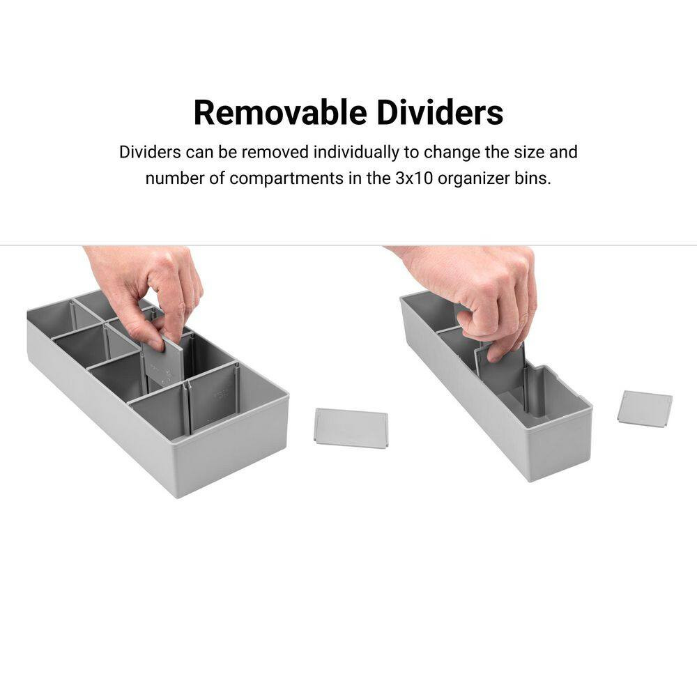 Shallow Stacking Tool Box (L-BOXX 1) with 8-Piece Organizer Bin Set (Variant B)