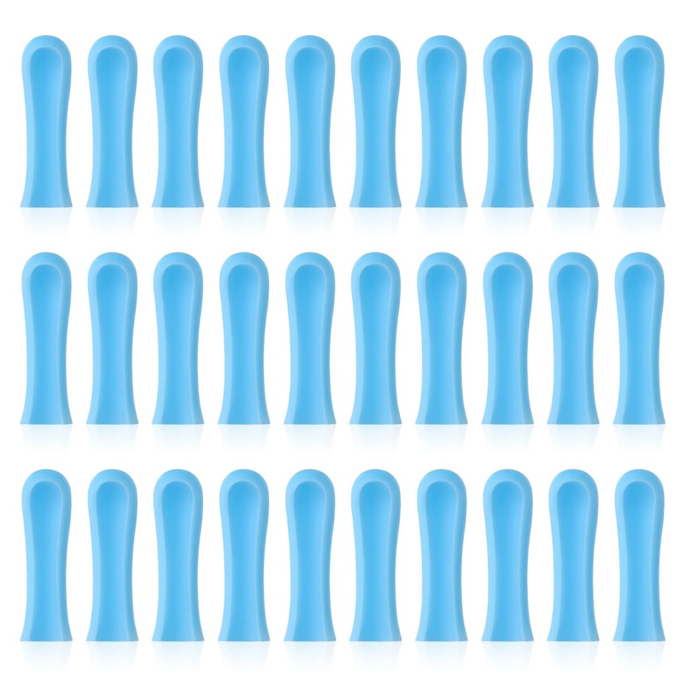 Ear Wax Removal Replacement Tips for Camera 30Pcs Spoon Blue