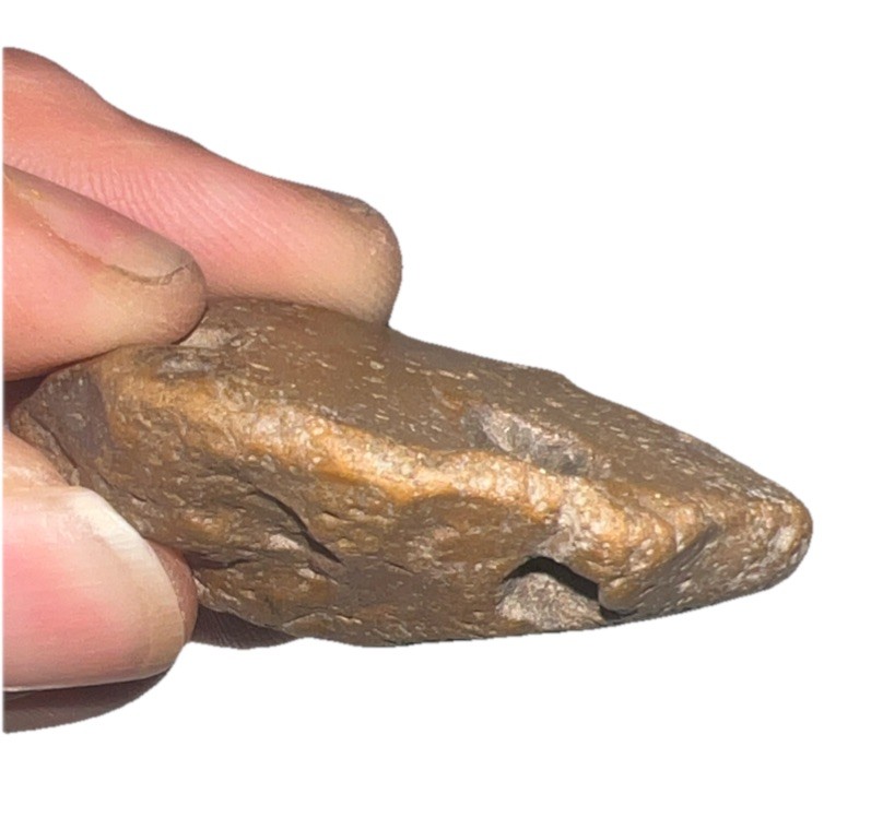 Natural hag stone .65 oz. Small
