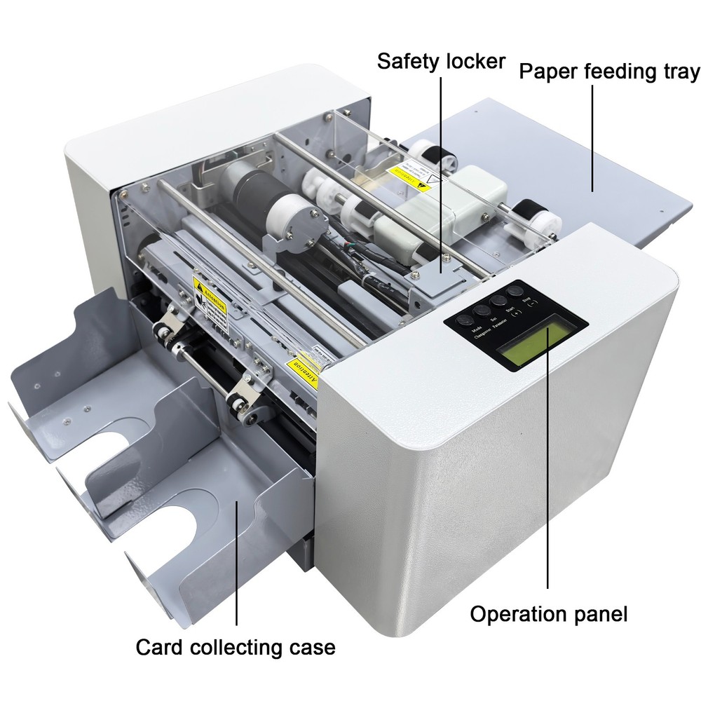 Automatic Business Card Cutting Machine A4 SizeCreasing Perforating Machine