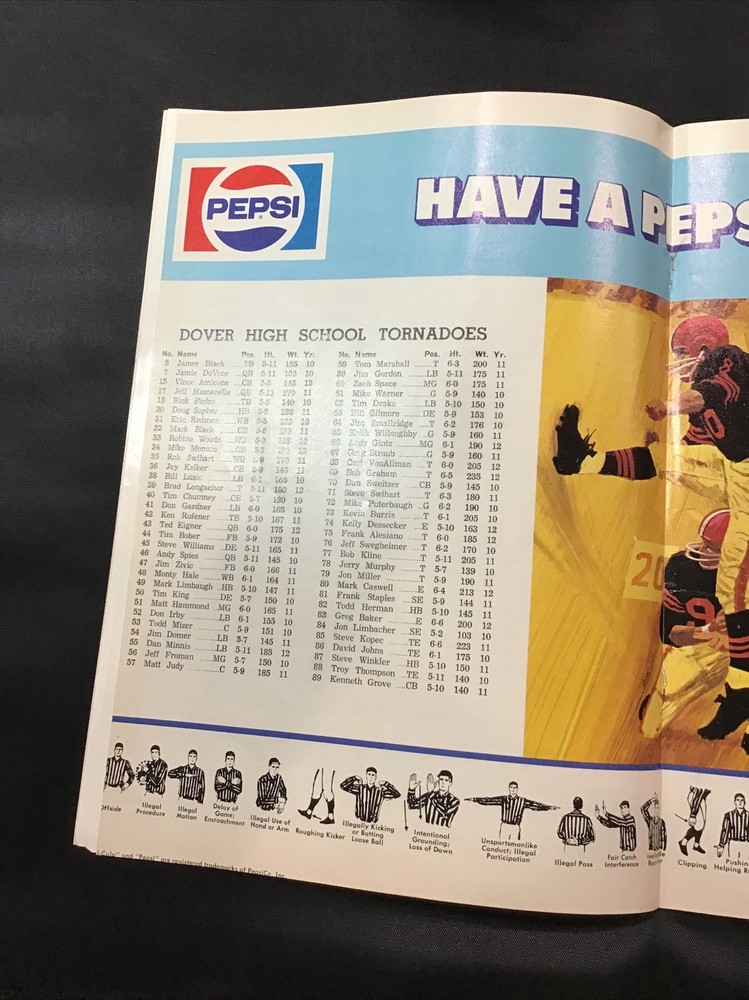 1977 Dover vs Claymont Ohio High School Football Program